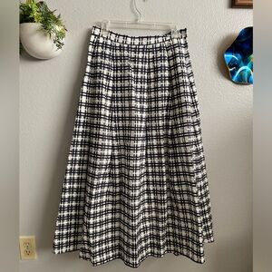 MAEVE by Anthropologie Midi Skirt - NWT Black & White